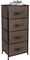 Sorbus Dresser with 4 Drawers - Bedside Furniture & Night Stand End Table Dresser with Steel Frame, Wood Top, Easy Pull Fabric Bins for Home, Bedroom Accessories, Office & Dorm